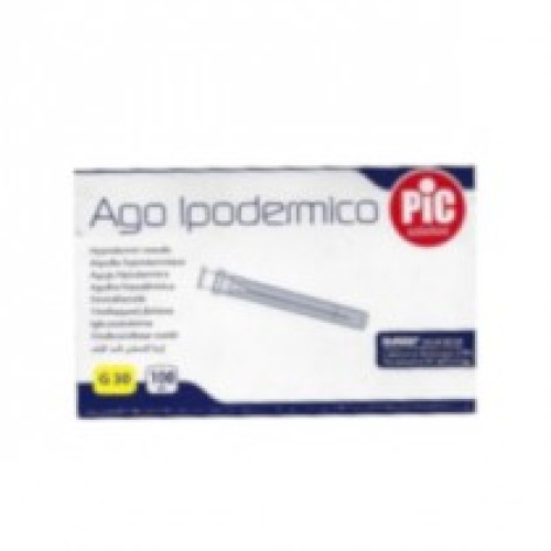 PIC AGO GAUGE  30X0,5 CONO LUER LOCK 100PZ